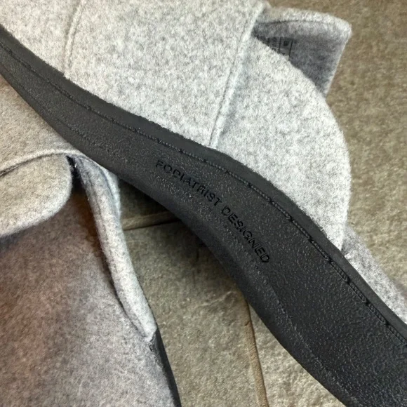 Vionic Gemma II Mule Slippers in Light Grey Flannel NWOT Size 7 - Picture 9 of 11